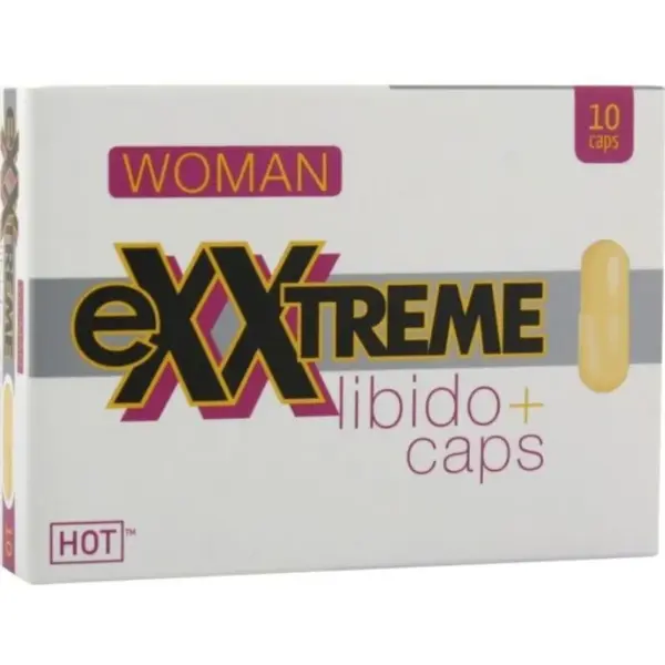 HOT EXXTREME - Cápsulas Aumento Libido Mujer 10 CPS