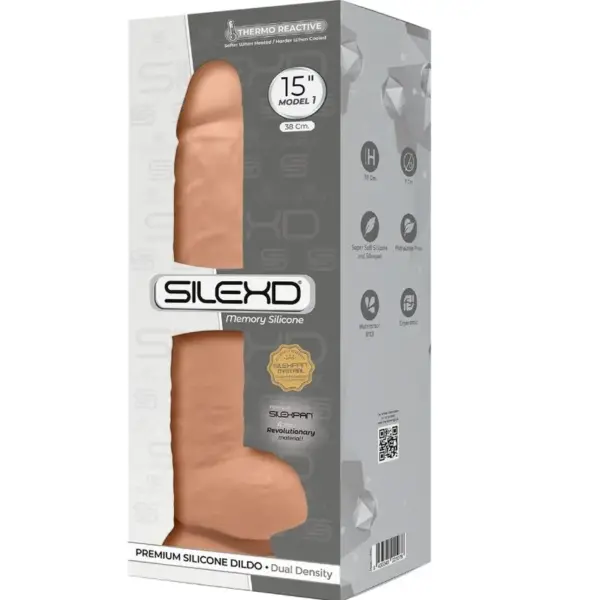 SILEXD - Modelo 1 Pene Realista Silicona Premium SILEXPAN 38 CM - Imagen 3