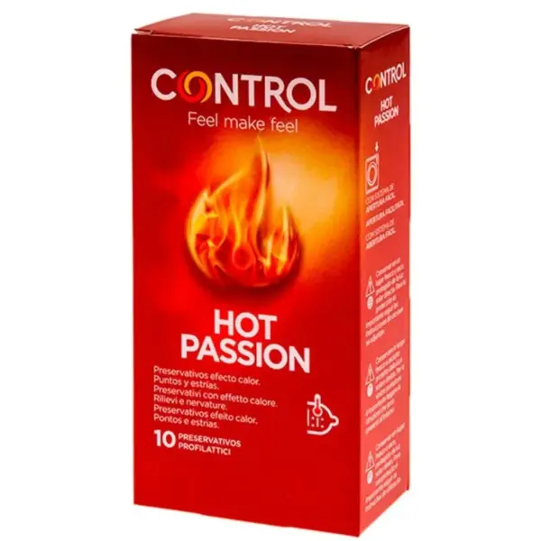 Control - Hot Passion Preservativos Efecto Calor 10 Unidades