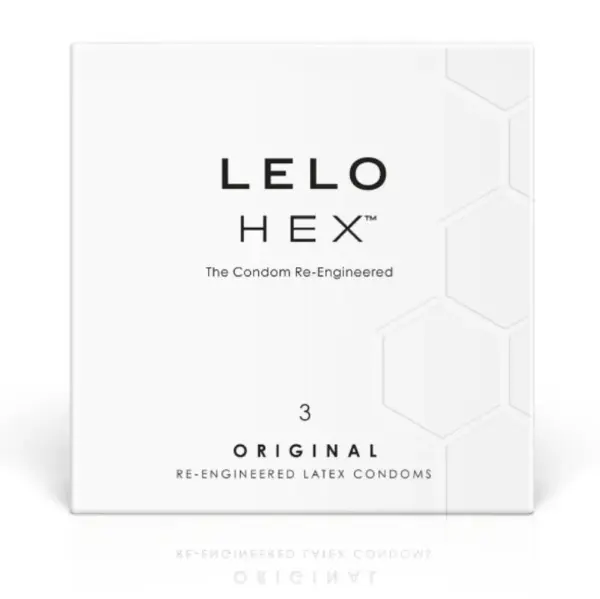 LELO - HEX Preservativo Caja 3 Uds: Placer Seguro y Sensible