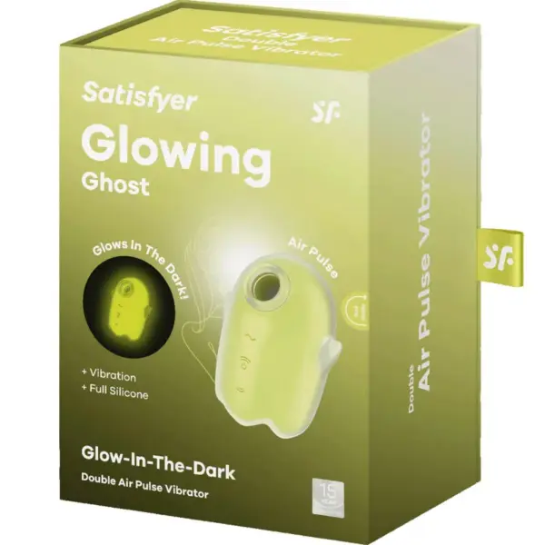 Satisfyer - Glowing Ghost Air Pulse & Vibrador Amarillo - Imagen 6