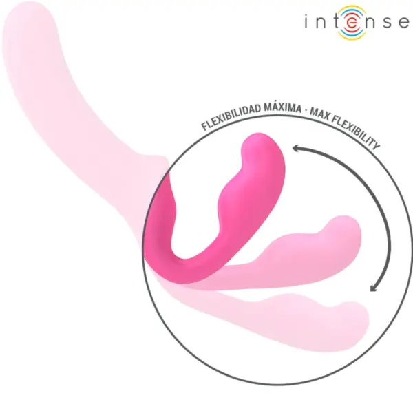 INTENSE - Vibrador Doble 20 cm Rosa Control Remoto - Imagen 4