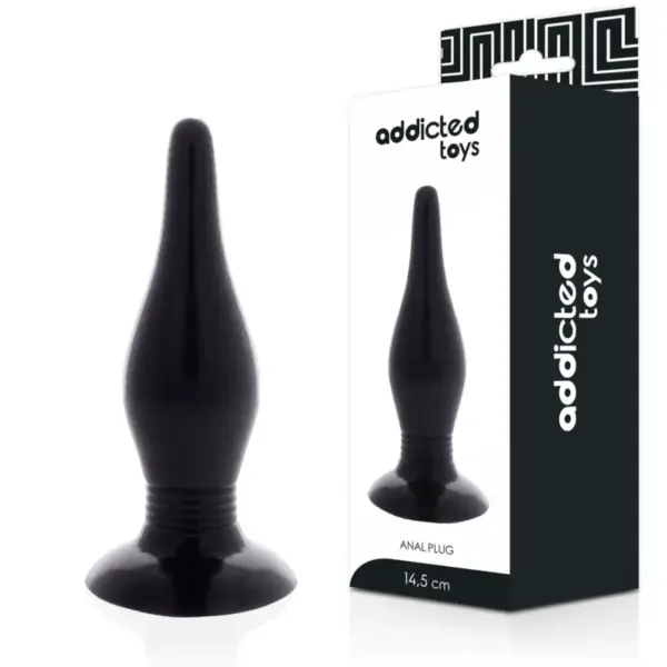 ADDICTED TOYS - Plug Anal de 14.5 cm Negro - Imagen 2