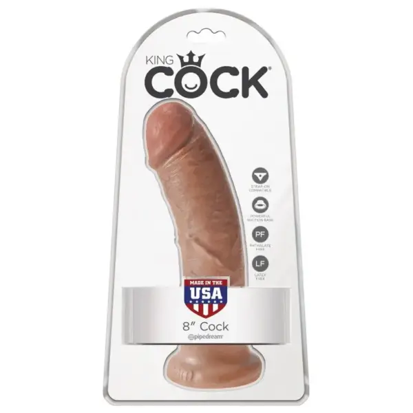 KING COCK - PENE REALISTICO 19.5 CM CARAMELO - Imagen 6