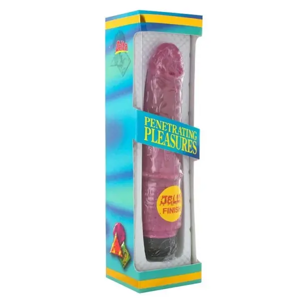 Seven Creations - Vibrador Jelly Lila Flexible de Alta Calidad