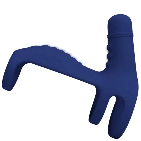 Pretty Love - Elish Anillo Vibrador con Extensión Azul - Imagen 2