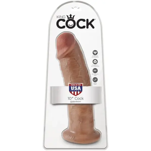 KING COCK - PENE REALISTICO 24 CM CARAMELO - Imagen 6