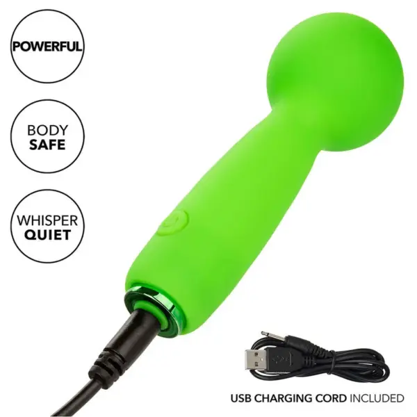 CALEXOTICS - Neon Vibes The Bubbly Vibe Mini Masajeador 10 Vibraciones Verde - Imagen 8
