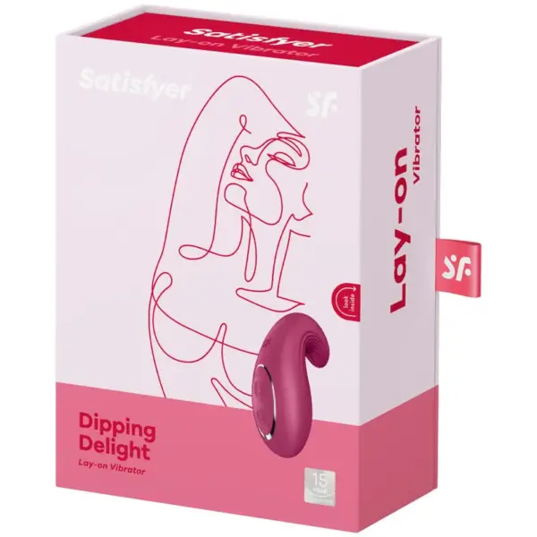 Satisfyer - Dipping Delight Vibrador Lay-On Rojo - Imagen 4