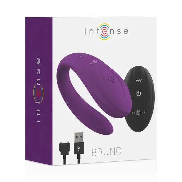 INTENSE - Vibrador Bruno Doble Placer Lila para Parejas - Imagen 5