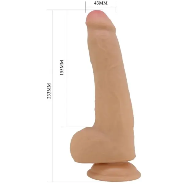 Pretty Love - Draco Dildo Realístico 23 cm Natural - Imagen 5