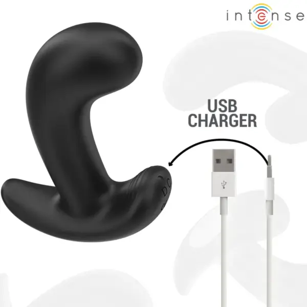 INTENSE - Chandler Plug Anal 10 Vibraciones Negro Control Remoto - Imagen 5