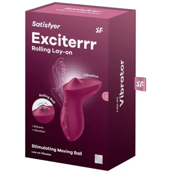 SATISFYER - Exciterrr Vibrador Lay-On Clítoris Berry - Imagen 5