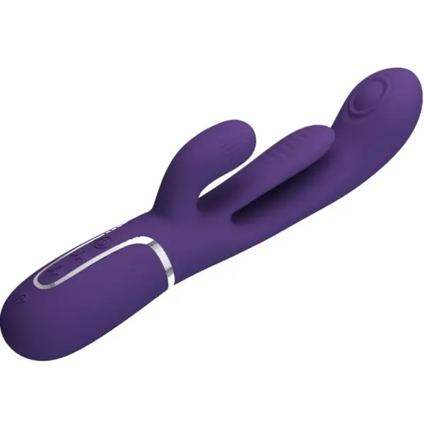 Pretty Love - Vibrador rabbit con licking morado - Imagen 4