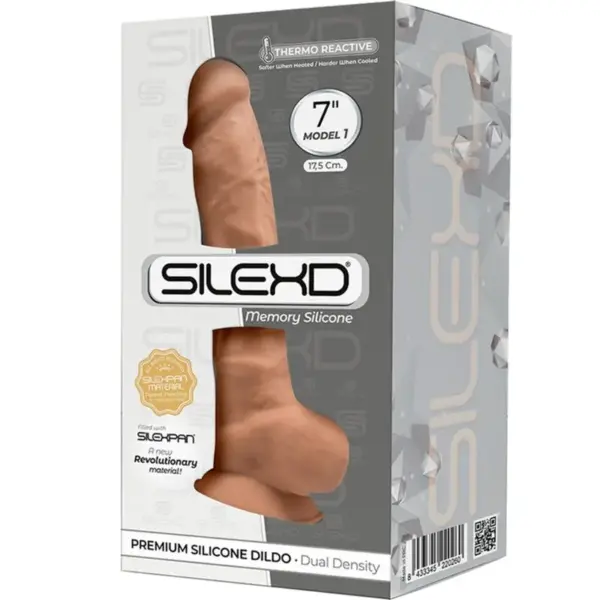 SILEXD - Modelo 1 Pene Realista Silicona Premium Silexpan Caramelo 17.5 cm - Imagen 3