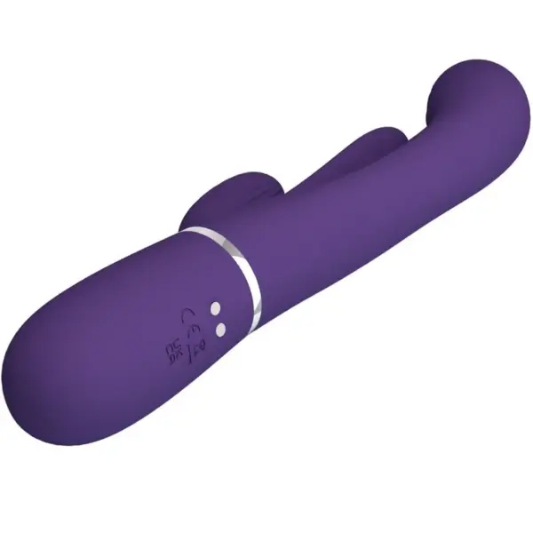 Pretty Love - Vibrador rabbit con licking morado - Imagen 6