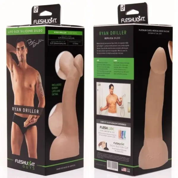 FLESHJACK - Ryan Driller Dildo 21 cm de Silicona Realista - Imagen 3