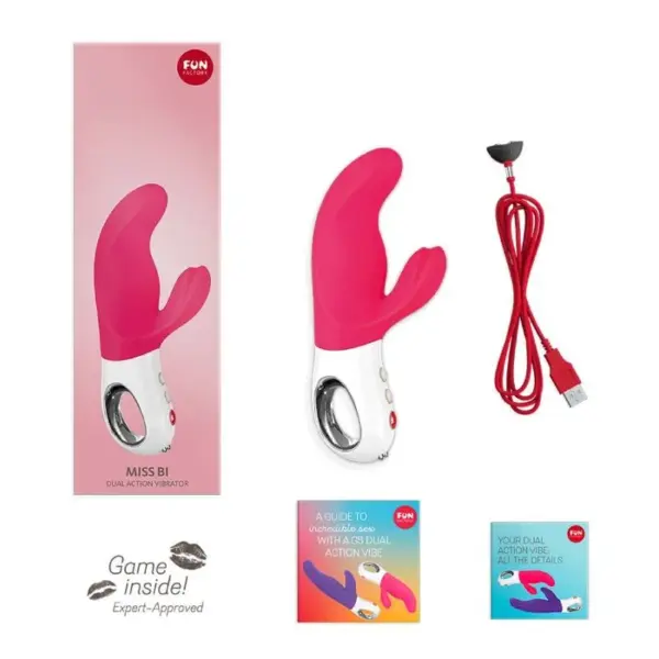 FUN FACTORY - MISS BI Rosa/Blanco - Vibrador para Clítoris y Punto G - Imagen 5