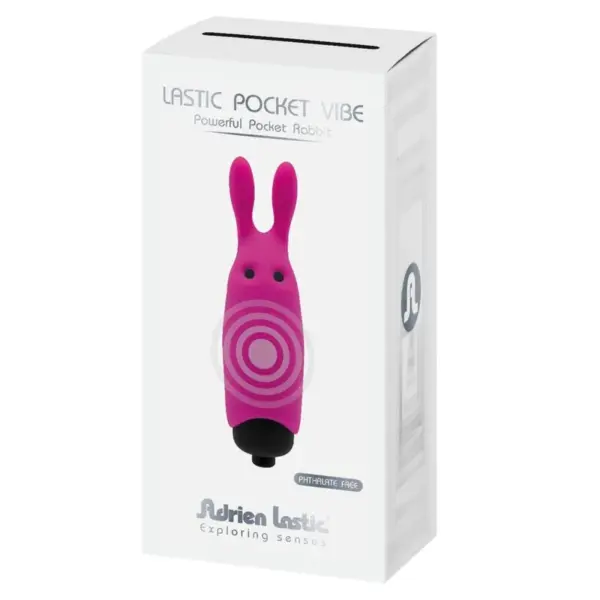 ADRIEN LASTIC - Lastic Pocket Vibrador de bolsillo conejo rosa - Imagen 6