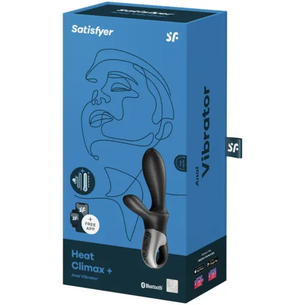 Satisfyer Heat Climax+ - Vibrador Anal con Función de Calor y Control por App Negro - Imagen 4