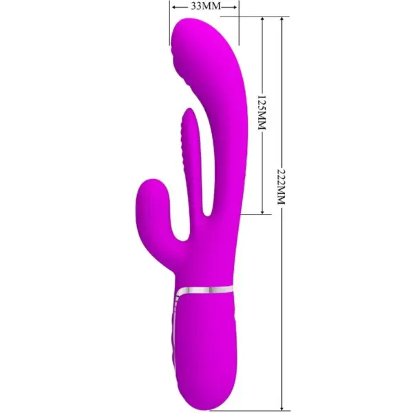 Pretty Love - Vibrador rabbit multifunción rosa - Imagen 7