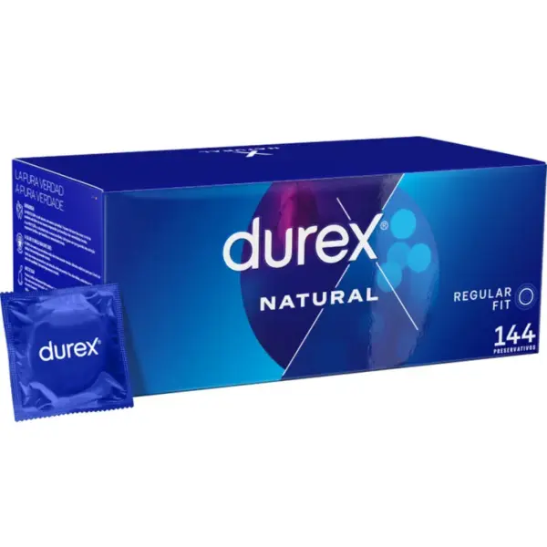 Durex Natural Comfort - Preservativos de látex 144 unidades