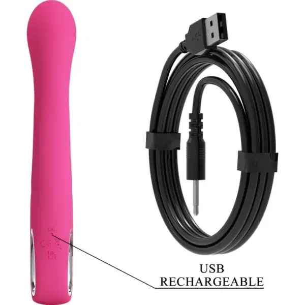 Pretty Love - Vibrador rabbit con 12 vibraciones rosa - Imagen 8