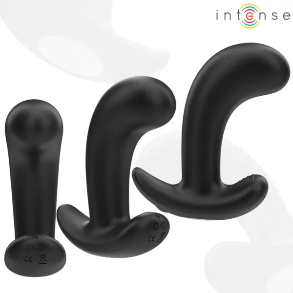 INTENSE - Chandler Plug Anal 10 Vibraciones Negro Control Remoto - Imagen 3