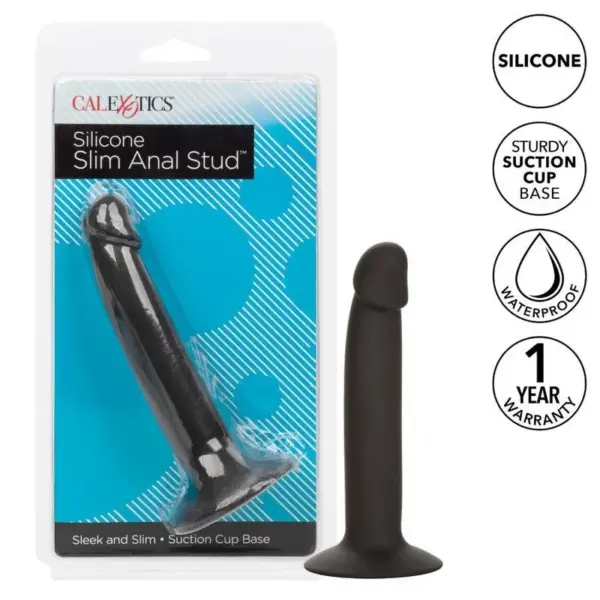 CALEXOTICS - Slim Anal Stud: Sonda Anal de Silicona Flexible - Imagen 2