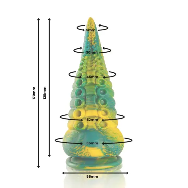 EPIC - Cetus Dildo Tentáculo Verde Tamaño Pequeño - Imagen 3