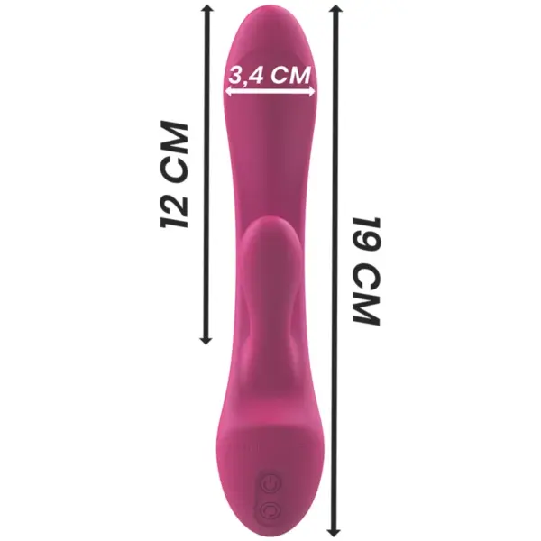 Intense - Vibrador rabbit de silicona líquida rosa - Imagen 7