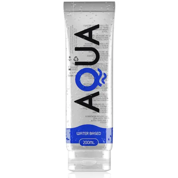 AQUA QUALITY - Lubricante Base de Agua 200 ML para Placer y Comodidad