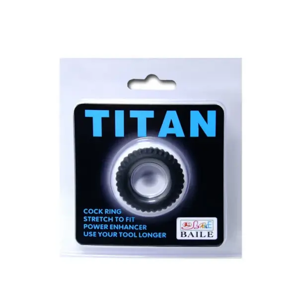 Titan Cockring Black 1.9 cm - Anillo de Placer Intenso para Adultos - Imagen 5