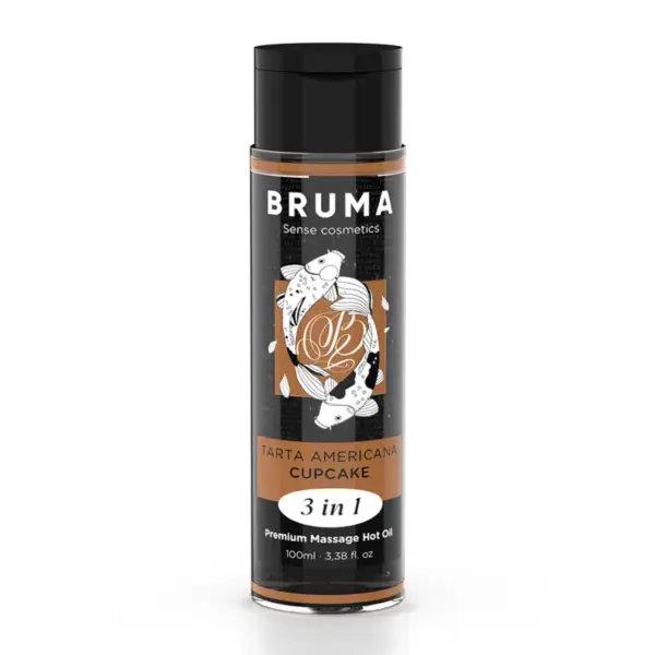 Bruma - Aceite de Masaje Premium Efecto Calor Sabor Tarta Americana 100 ml