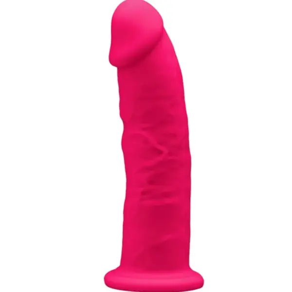 SILEXD - Modelo 2 Pene Realístico Silicona Premium Silexpan Fucsia 15 cm