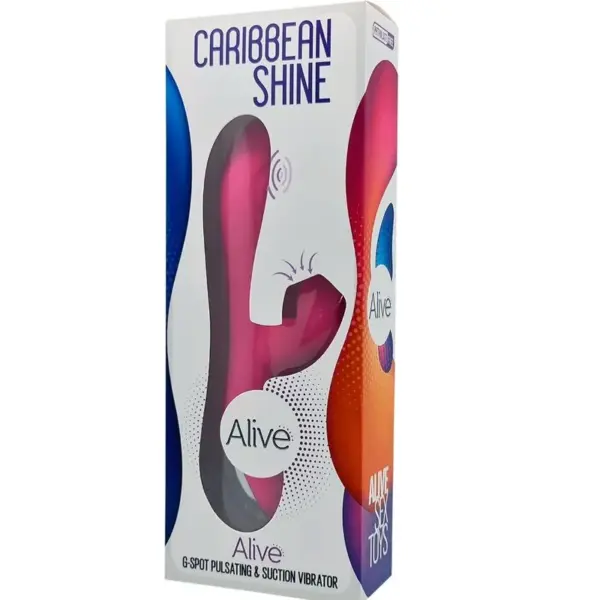 ALIVE - Vibrador y Succionador Caribbean Shine Fucsia - Imagen 5