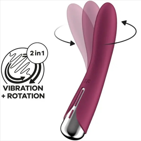 Satisfyer - Spinning Vibe 1 Vibrador Rotador G-Spot Red - Imagen 6