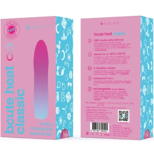 B SWISH - Bcute Infinite Heat Vibrador Calentable Rosa - Imagen 7