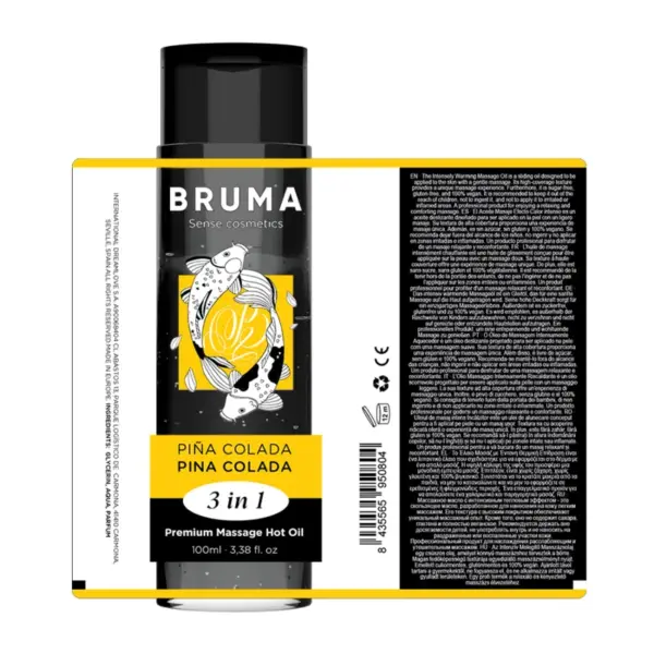 Bruma - Aceite de Masaje Premium Efecto Calor Sabor Piña Colada 3 en 1 - Imagen 5