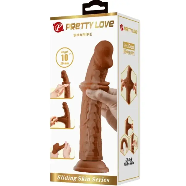 Pretty Love - Sharife Dildo Realístico 25 cm Mulato - Imagen 6