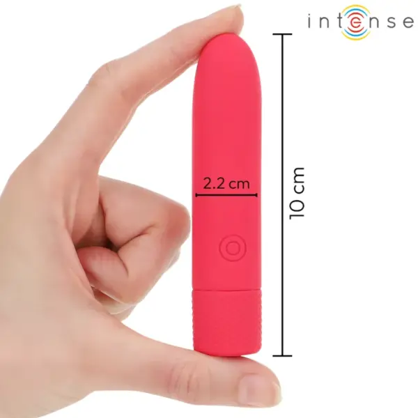 INTENSE - Bala vibradora recargable por USB con 8 vibraciones rojas - Imagen 5