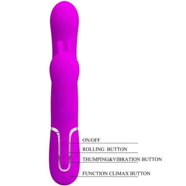 Pretty Love - Cammy Triple Vibrador Multifunción 4 en 1 Rosa - Imagen 8