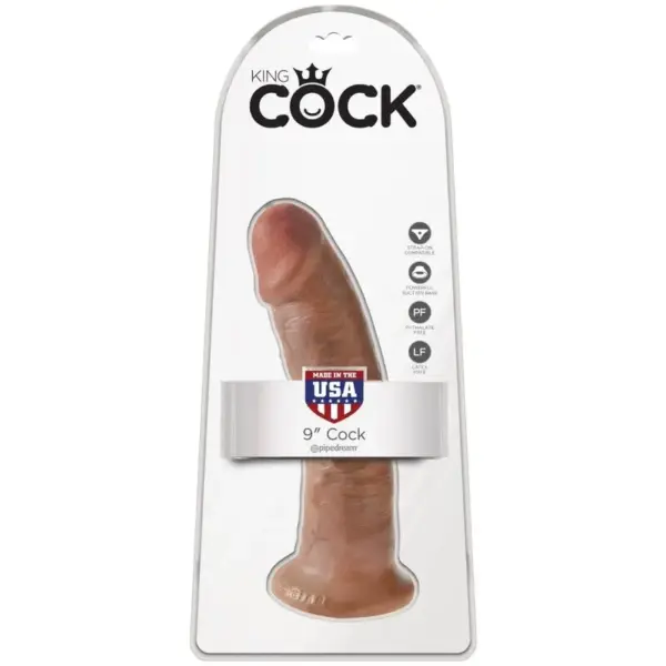 KING COCK - PENE REALISTICO 21.7 CM CARAMELO - Imagen 6