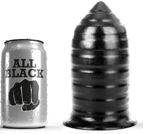 ALL BLACK - Buttplug anal de 16 cm para sensaciones únicas