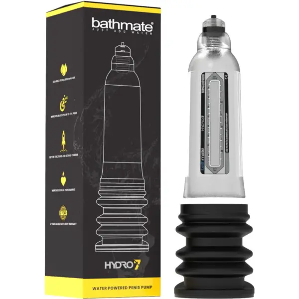 Bathmate - Hydro 7 Hercules Transparente, Desarrollador de Pene Hidráulico - Imagen 2