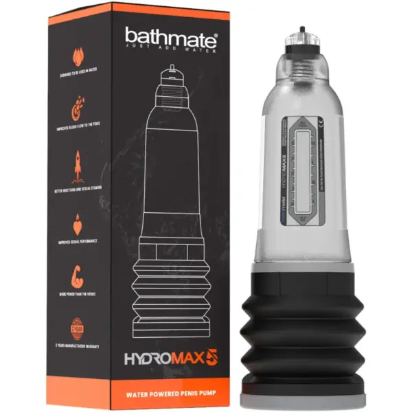 Bathmate - Hydromax 5 Transparente: Potencia y Comfort para tu Confianza - Imagen 2