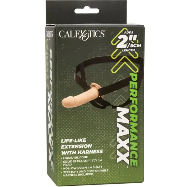 CalExotics - Extensión Realista con Arnés Piel Claro para Placer Aumentado - Imagen 16