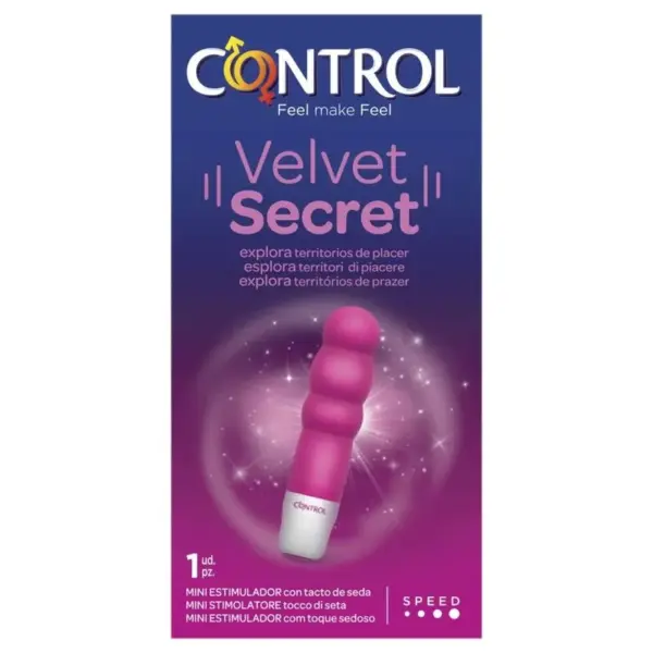 CONTROL - Velvet Secret Mini Estimulador Aterciopelado - Imagen 4