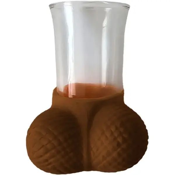 Diablo Picante - Vaso Chupito Cristal con Huevos Mulato