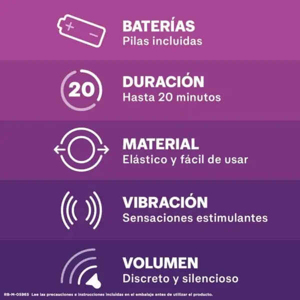 Durex - Anillo Intense Orgasmic Vibrations para Placer Compartido - Imagen 3